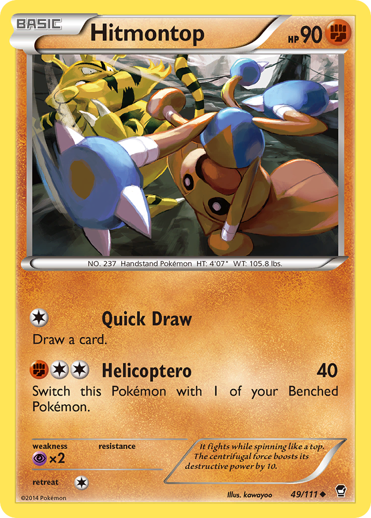 Hitmontop (49/111) [XY: Furious Fists] | Deep Dive Games St. Marys