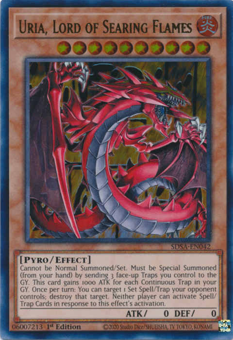 Uria, Lord of Searing Flames [SDSA-EN042] Ultra Rare | Deep Dive Games St. Marys