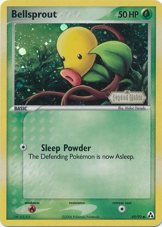 Bellsprout (49/92) (Stamped) [EX: Legend Maker] | Deep Dive Games St. Marys