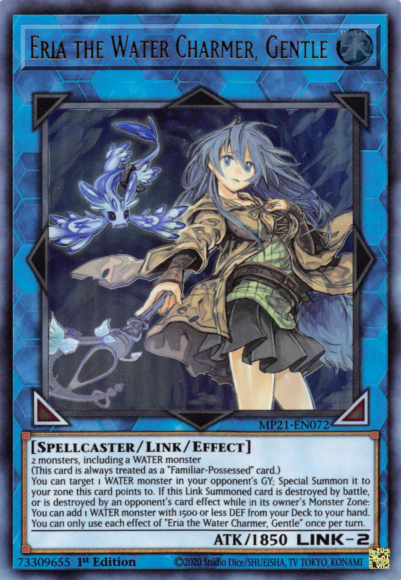 Eria the Water Charmer, Gentle [MP21-EN072] Ultra Rare | Deep Dive Games St. Marys