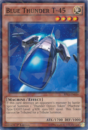 Blue Thunder T-45 [BP03-EN039] Shatterfoil Rare | Deep Dive Games St. Marys