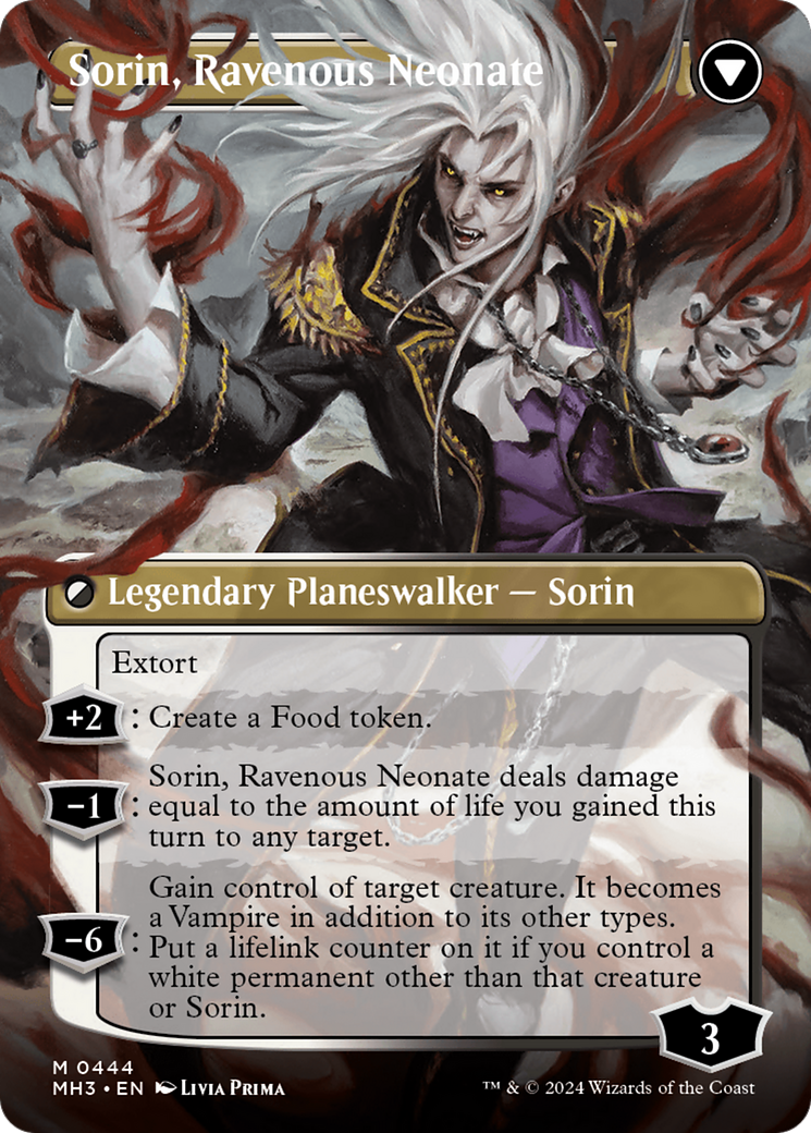 Sorin of House Markov // Sorin, Ravenous Neonate (Borderless) [Modern Horizons 3] | Deep Dive Games St. Marys