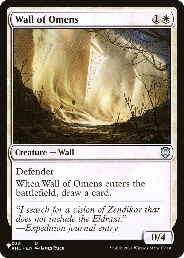 Wall of Omens (KHC) [The List] | Deep Dive Games St. Marys