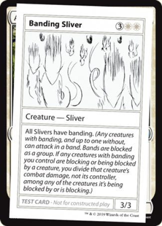 Banding Sliver (2021 Edition) [Mystery Booster Playtest Cards] | Deep Dive Games St. Marys