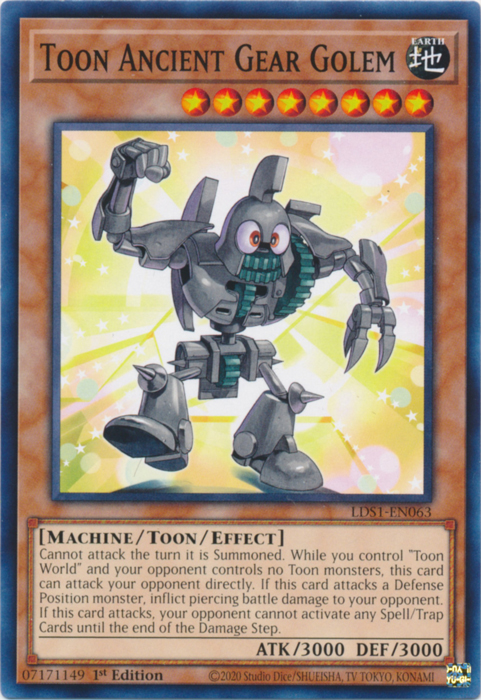 Toon Ancient Gear Golem [LDS1-EN063] Common | Deep Dive Games St. Marys