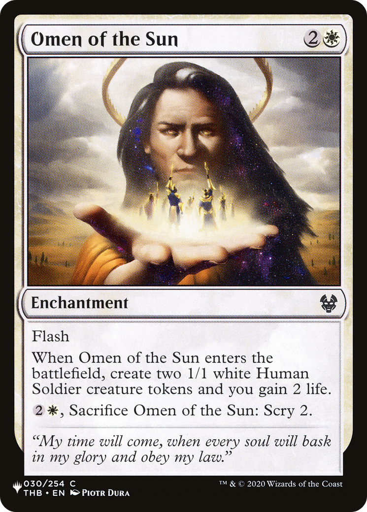 Omen of the Sun [The List] | Deep Dive Games St. Marys