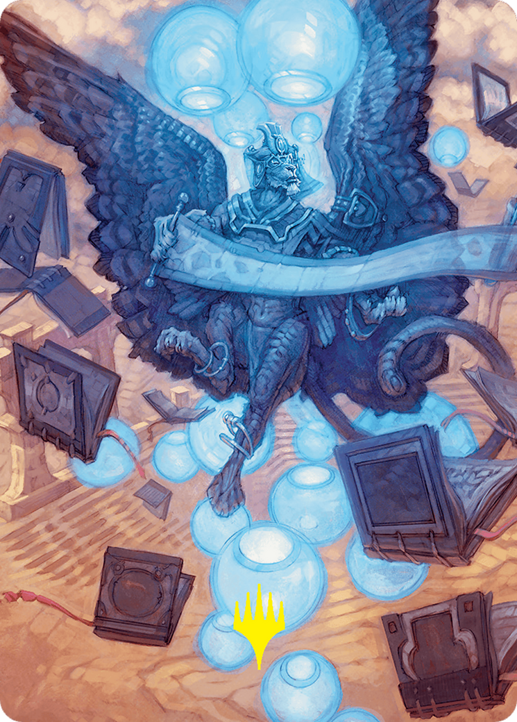 Sphinx of Forgotten Lore Art Card (33/54) (Gold-Stamped Signature) [Foundations Art Series] | Deep Dive Games St. Marys