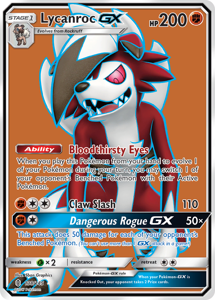 Lycanroc GX (138/145) [Sun & Moon: Guardians Rising] | Deep Dive Games St. Marys