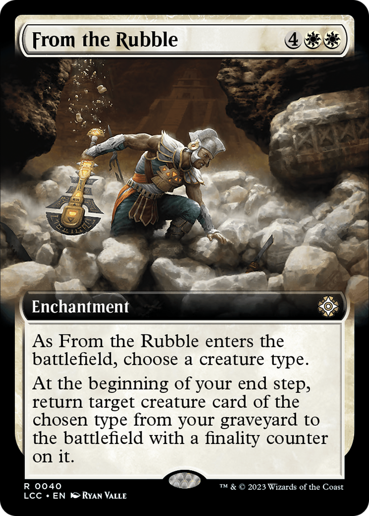 From the Rubble (Extended Art) [The Lost Caverns of Ixalan Commander] | Deep Dive Games St. Marys