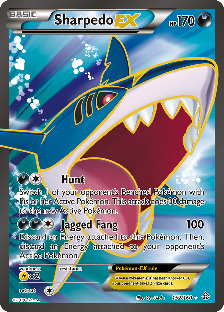 Sharpedo EX (152/160) [XY: Primal Clash] | Deep Dive Games St. Marys