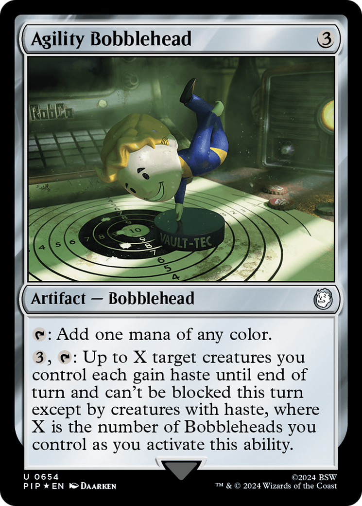 Agility Bobblehead (Surge Foil) [Fallout] | Deep Dive Games St. Marys