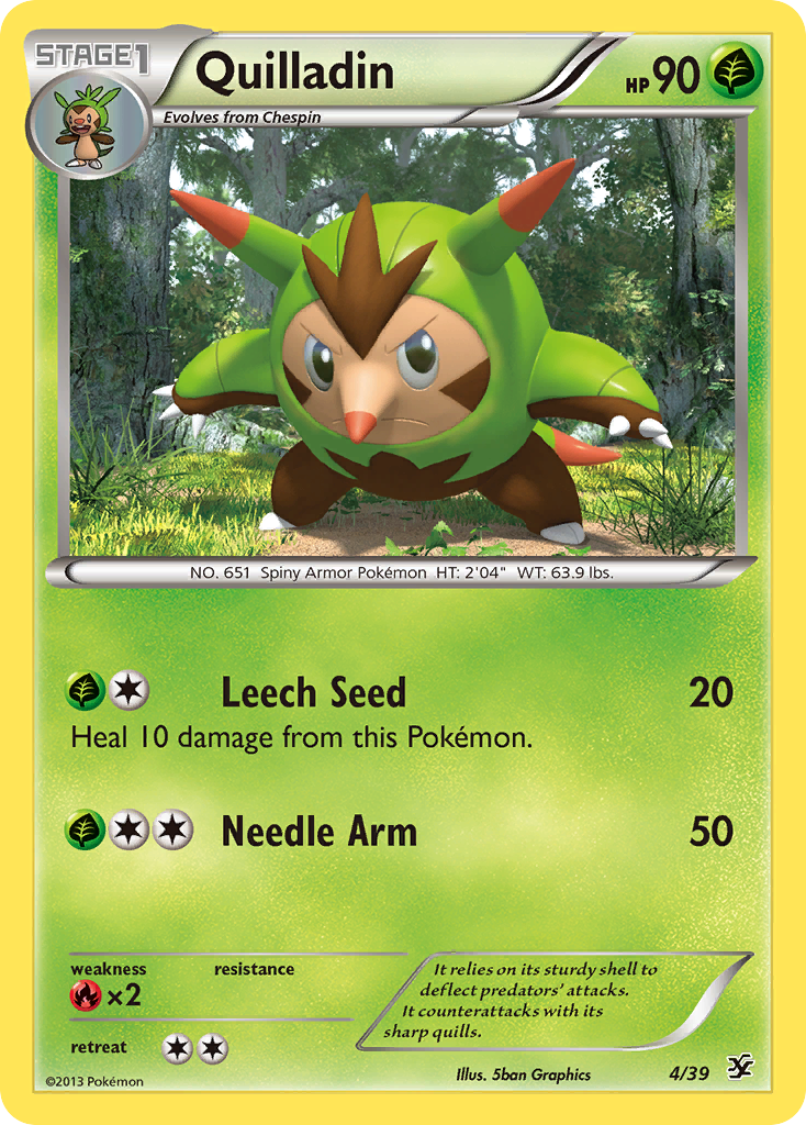 Quilladin (4/39) [XY: Kalos Starter Set] | Deep Dive Games St. Marys