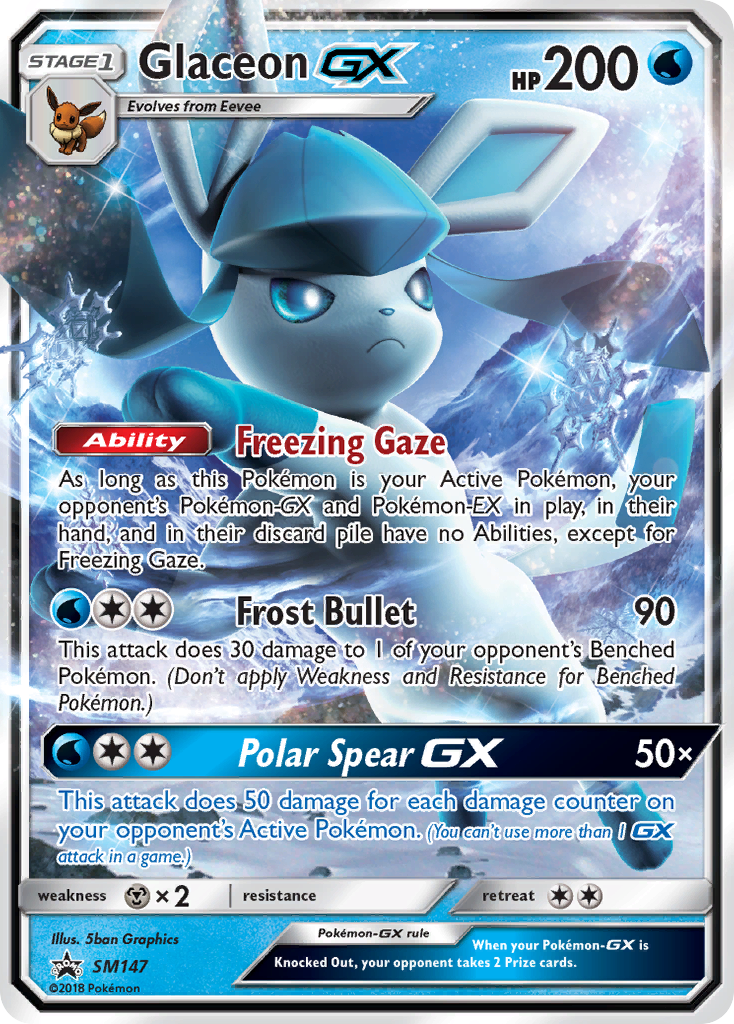 Glaceon GX (SM147) [Sun & Moon: Black Star Promos] | Deep Dive Games St. Marys