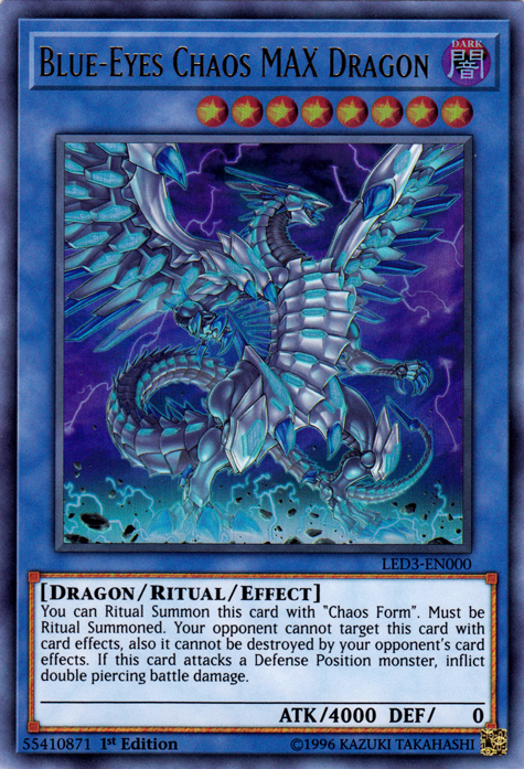 Blue-Eyes Chaos MAX Dragon [LED3-EN000] Ultra Rare | Deep Dive Games St. Marys