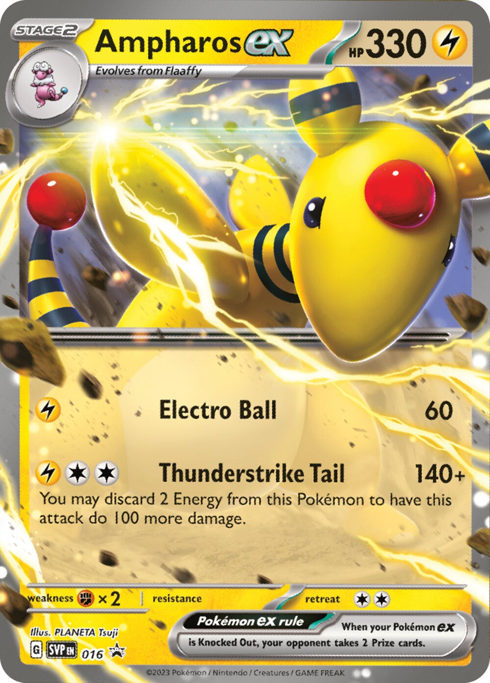 Ampharos ex (016) [Scarlet & Violet: Black Star Promos] | Deep Dive Games St. Marys