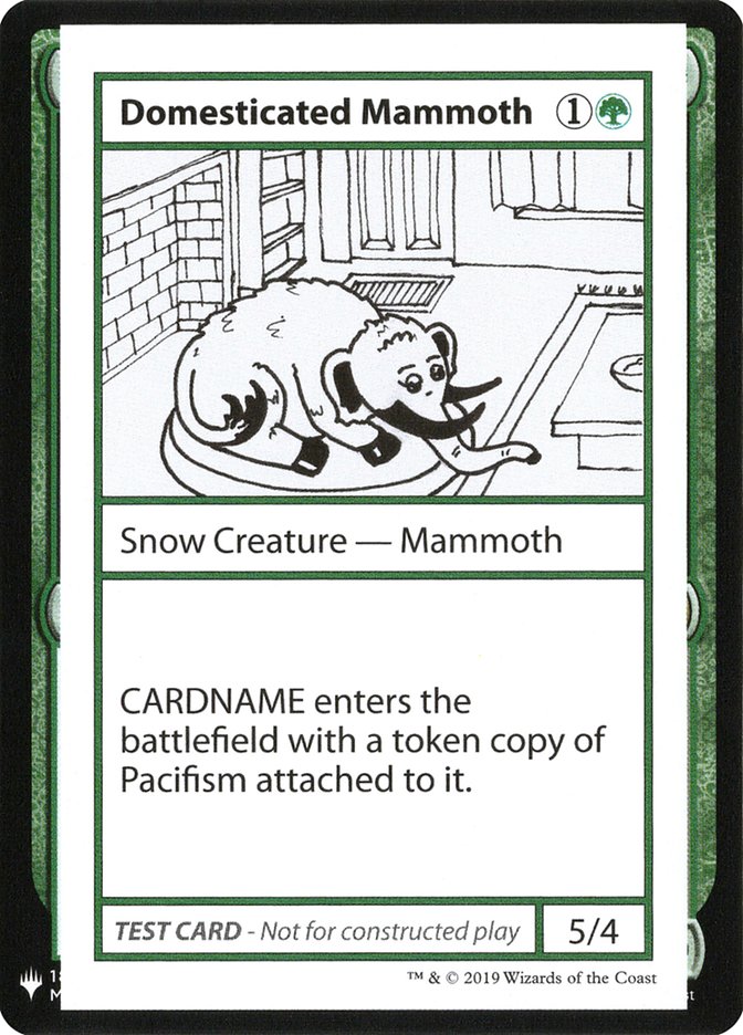 Domesticated Mammoth [Mystery Booster Playtest Cards] | Deep Dive Games St. Marys