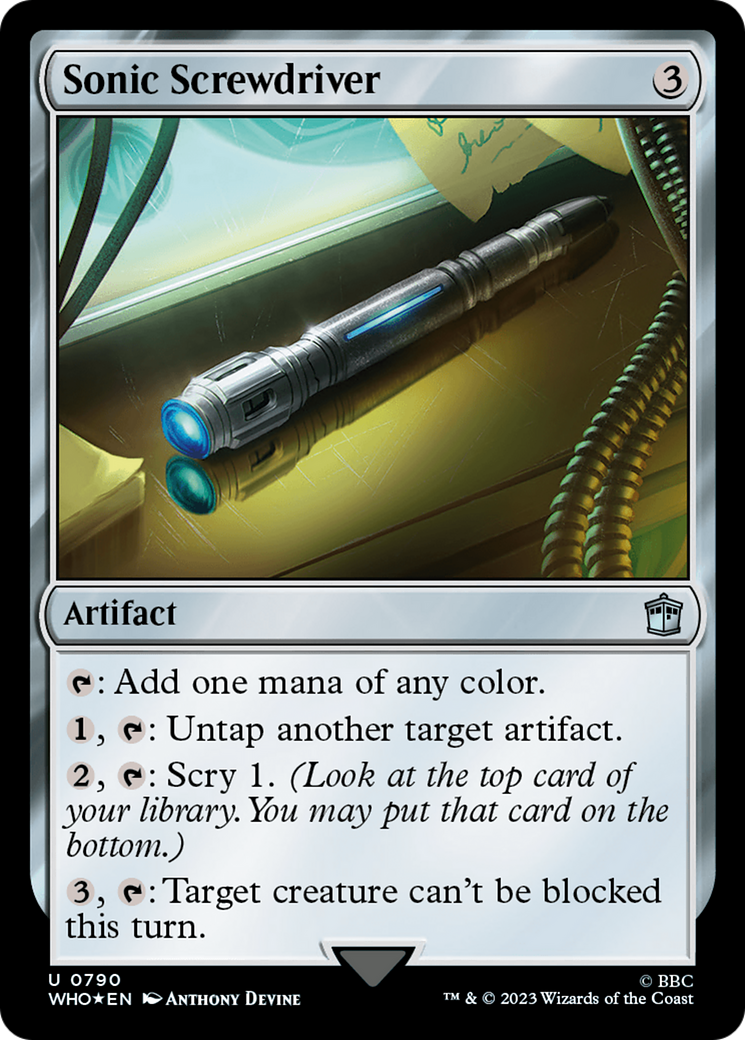 Sonic Screwdriver (0790) (Surge Foil) [Doctor Who] | Deep Dive Games St. Marys