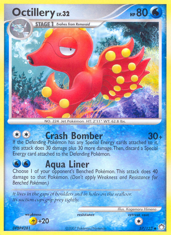 Octillery (57/123) [Diamond & Pearl: Mysterious Treasures] | Deep Dive Games St. Marys