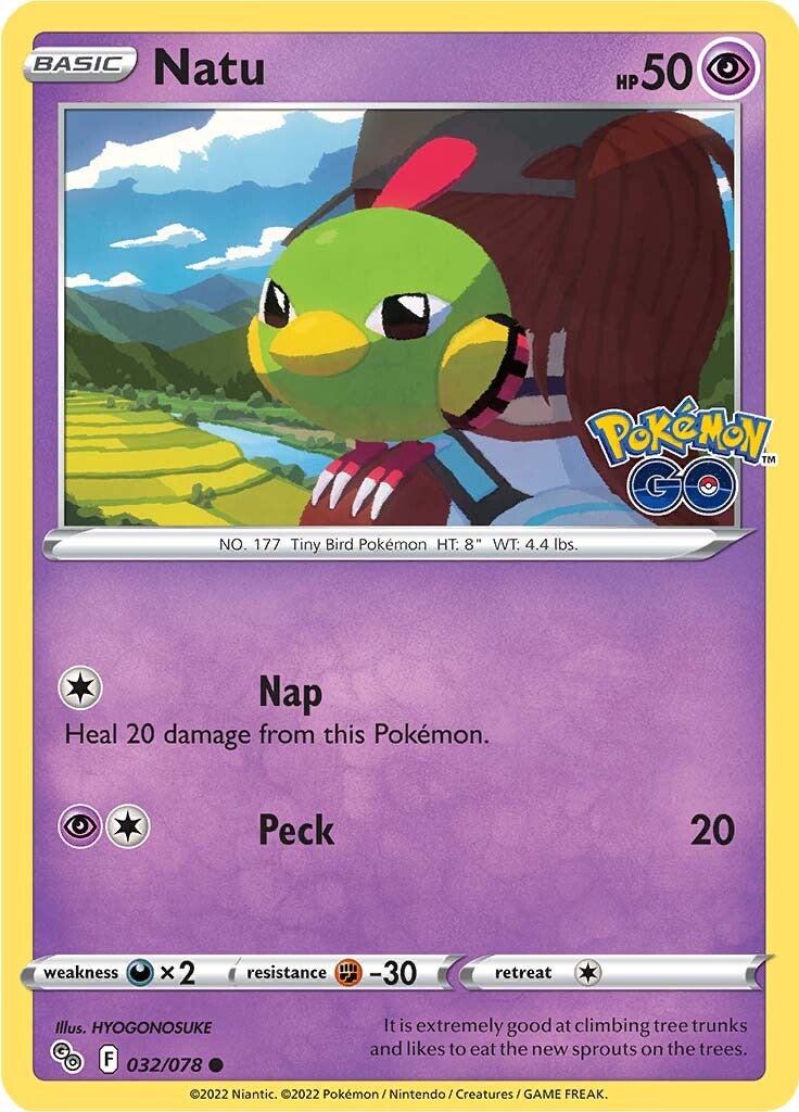 Natu (032/078) [Pokémon GO] | Deep Dive Games St. Marys