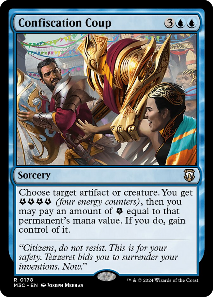 Confiscation Coup (Ripple Foil) [Modern Horizons 3 Commander] | Deep Dive Games St. Marys