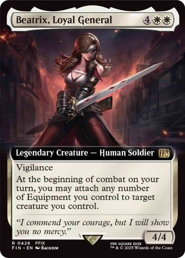 Beatrix, Loyal General (Extended Art) [FINAL FANTASY] | Deep Dive Games St. Marys