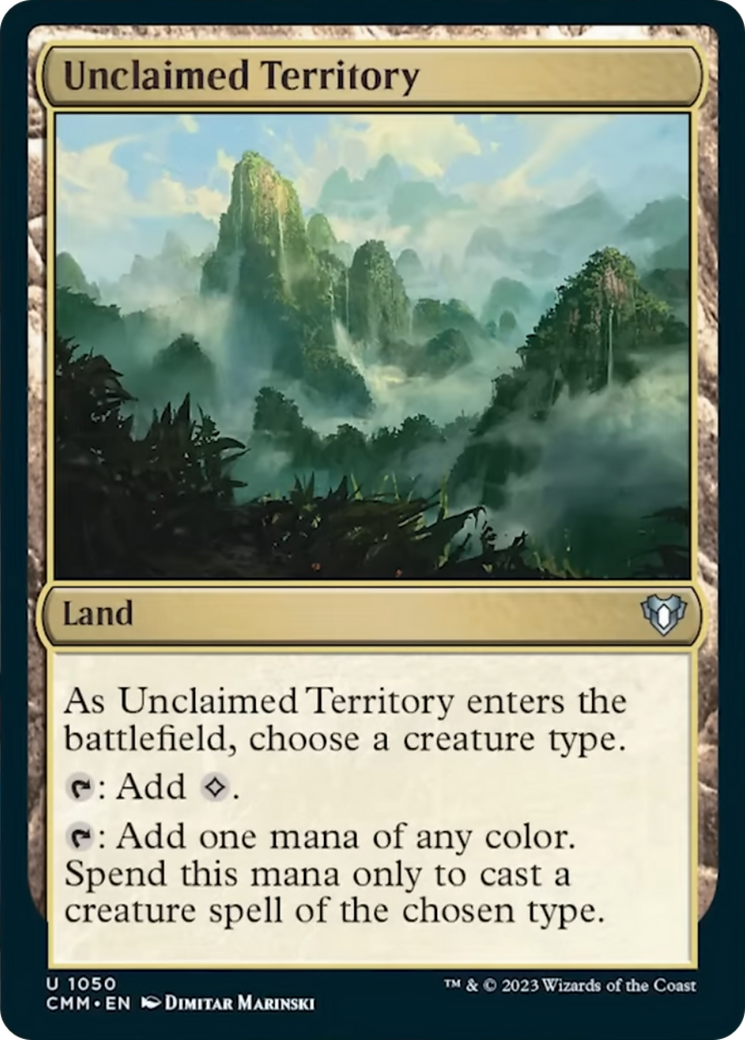 Unclaimed Territory [Commander Masters] | Deep Dive Games St. Marys