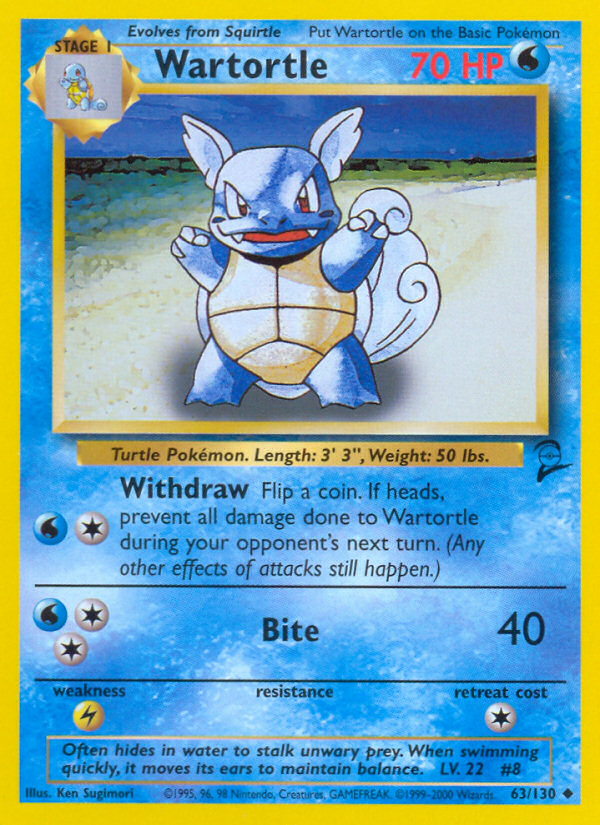 Wartortle (63/130) [Base Set 2] | Deep Dive Games St. Marys