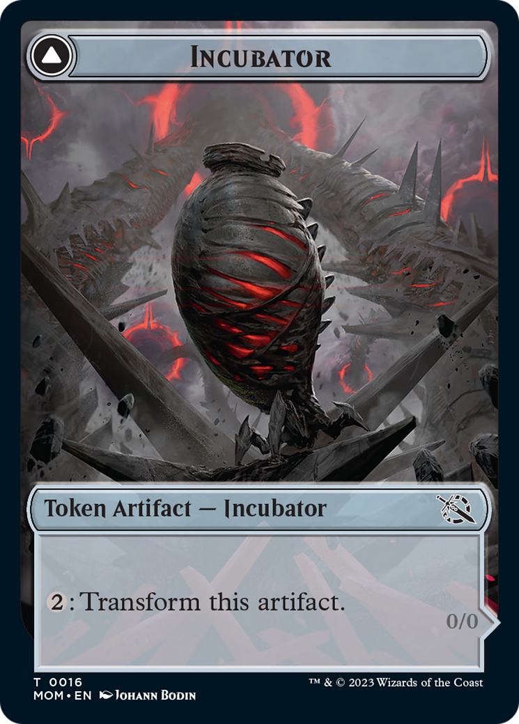 Incubator // Phyrexian (16) Double-Sided Token [March of the Machine Tokens] | Deep Dive Games St. Marys