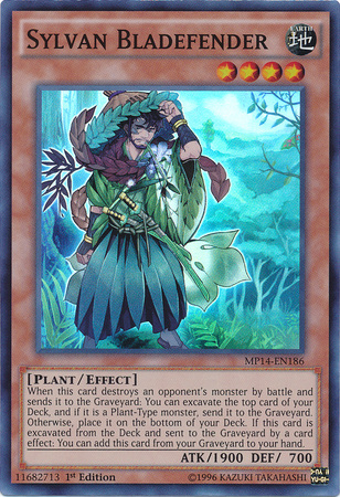 Sylvan Bladefender [MP14-EN186] Super Rare | Deep Dive Games St. Marys