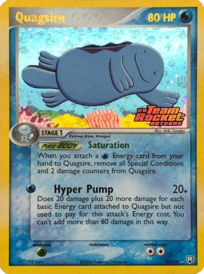 Quagsire (26/109) (Stamped) [EX: Team Rocket Returns] | Deep Dive Games St. Marys