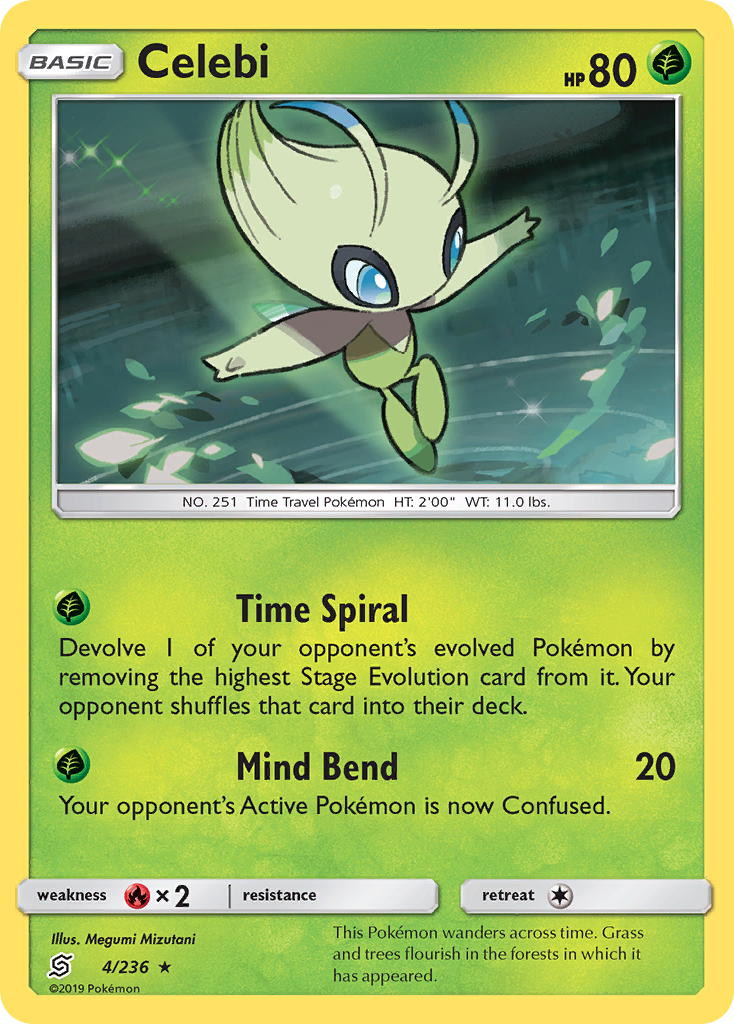 Celebi (4/236) [Sun & Moon: Unified Minds] | Deep Dive Games St. Marys