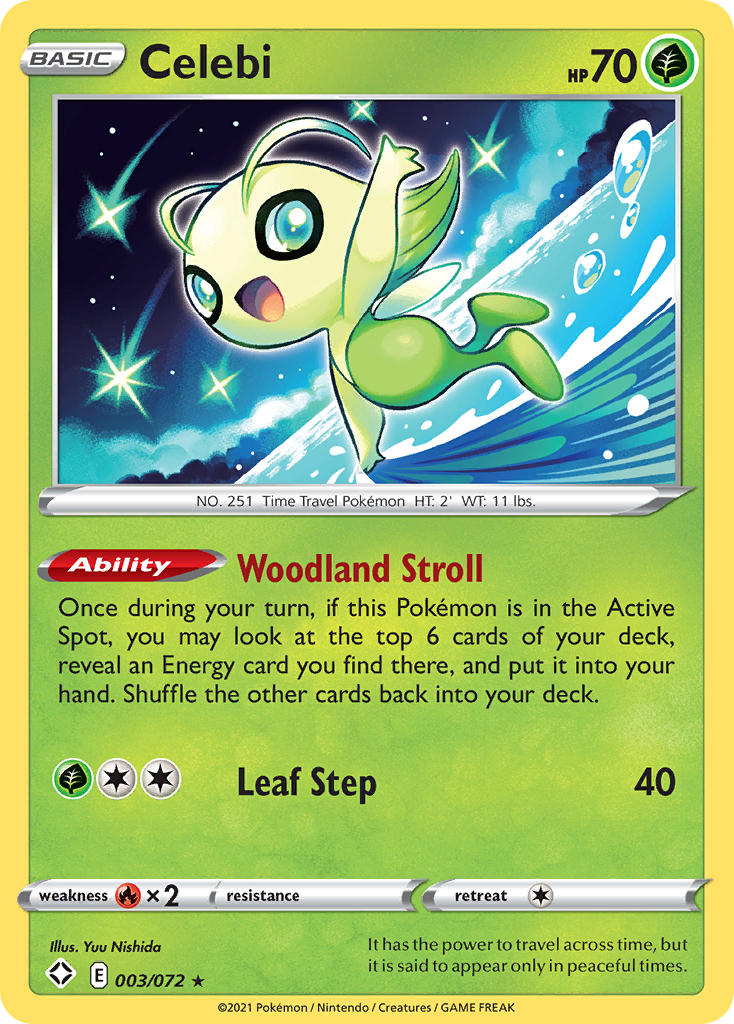 Celebi (003/072) [Sword & Shield: Shining Fates] | Deep Dive Games St. Marys