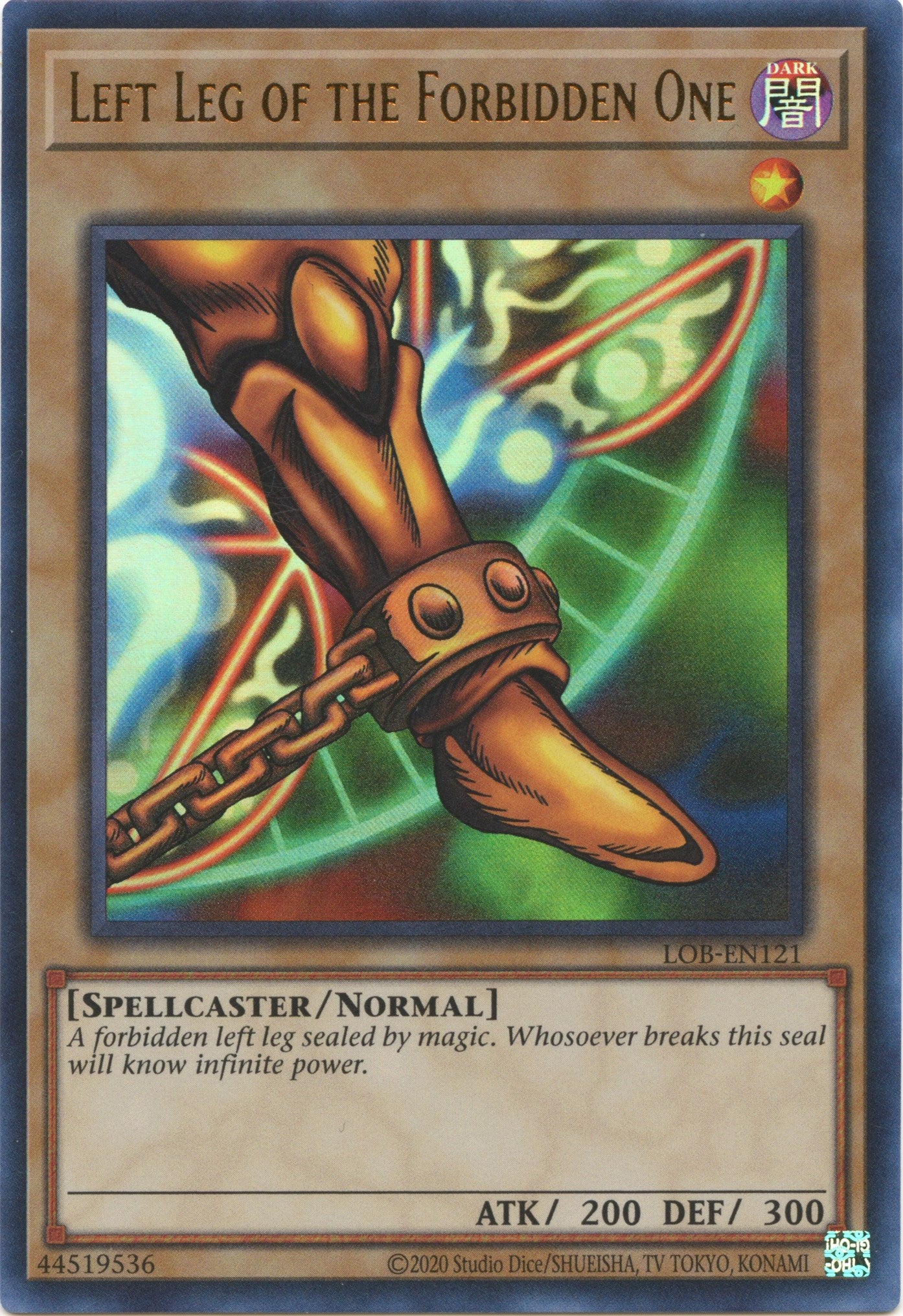 Left Leg of the Forbidden One (25th Anniversary) [LOB-EN121] Ultra Rare | Deep Dive Games St. Marys