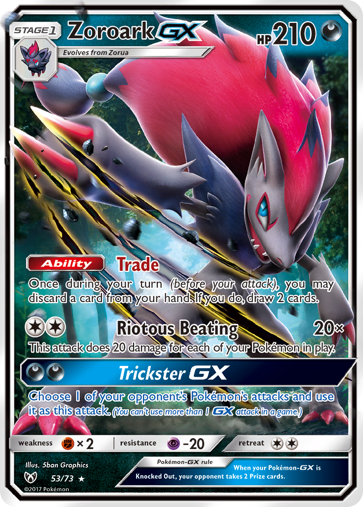 Zoroark GX (53/73) [Sun & Moon: Shining Legends] | Deep Dive Games St. Marys