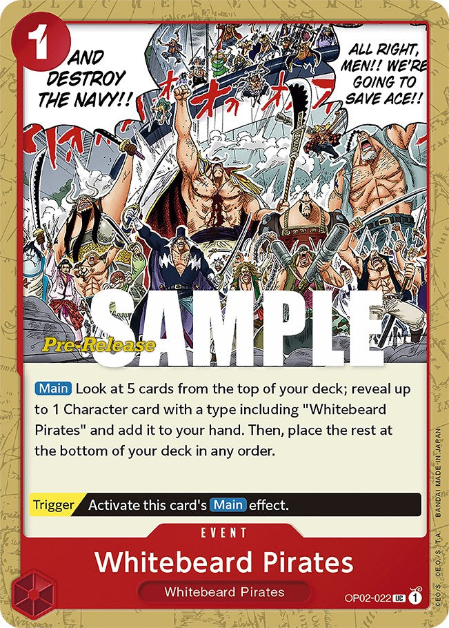 Whitebeard Pirates [Paramount War Pre-Release Cards] | Deep Dive Games St. Marys