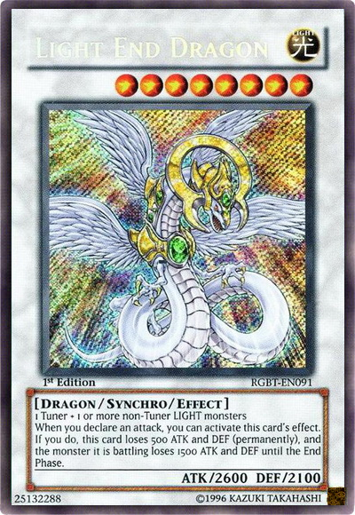 Light End Dragon [RGBT-EN091] Secret Rare | Deep Dive Games St. Marys