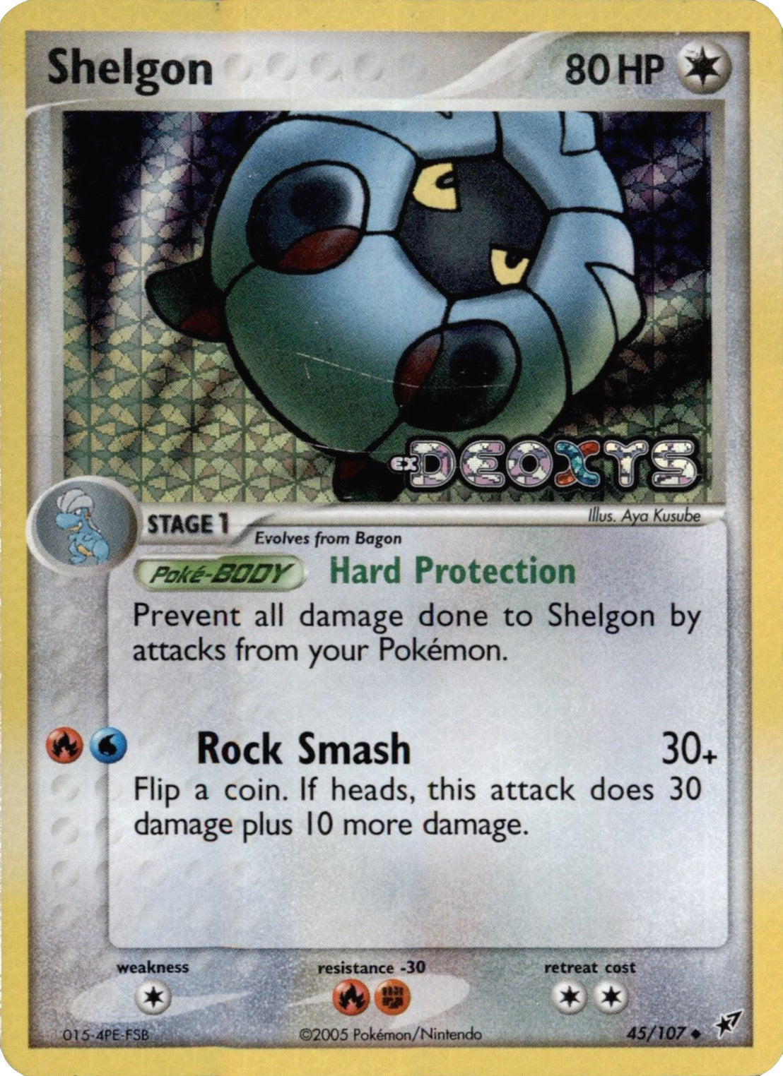 Shelgon (45/107) (Stamped) [EX: Deoxys] | Deep Dive Games St. Marys