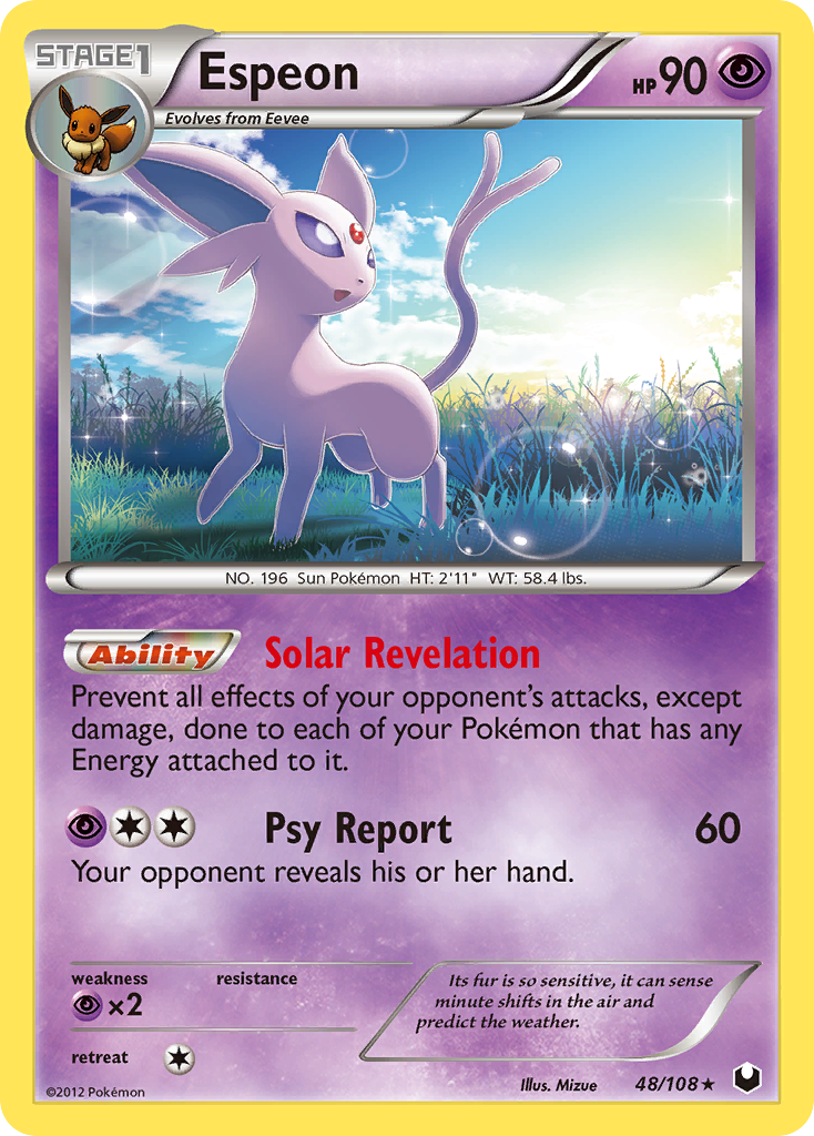 Espeon (48/108) [Black & White: Dark Explorers] | Deep Dive Games St. Marys