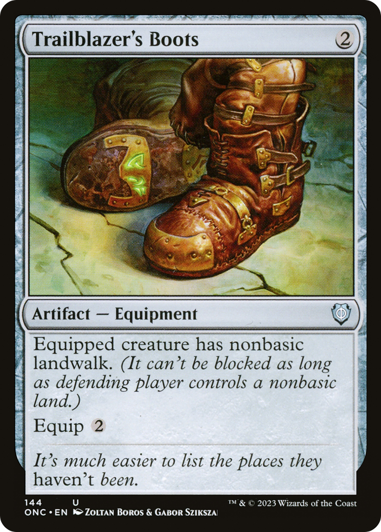 Trailblazer's Boots [Phyrexia: All Will Be One Commander] | Deep Dive Games St. Marys