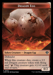 Treasure // Dragon Egg Double-Sided Token [Commander Masters Tokens] | Deep Dive Games St. Marys