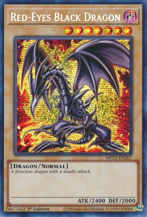 Red-Eyes Black Dragon [MP22-EN267] Prismatic Secret Rare | Deep Dive Games St. Marys