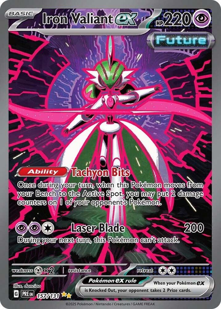 Iron Valiant ex (157/131) [Scarlet & Violet: Prismatic Evolutions] | Deep Dive Games St. Marys