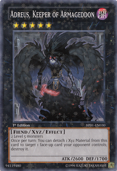 Adreus, Keeper of Armageddon [BP01-EN030] Starfoil Rare | Deep Dive Games St. Marys