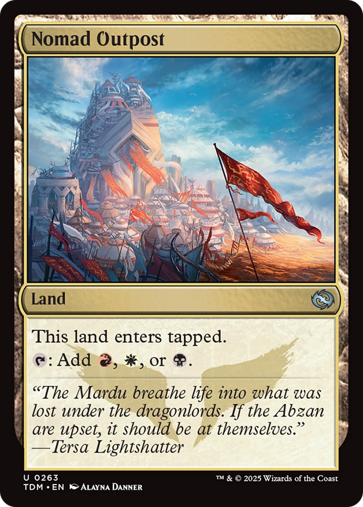 Nomad Outpost [Tarkir: Dragonstorm] | Deep Dive Games St. Marys