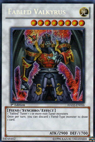 Fabled Valkyrus [HA02-EN056] Secret Rare | Deep Dive Games St. Marys