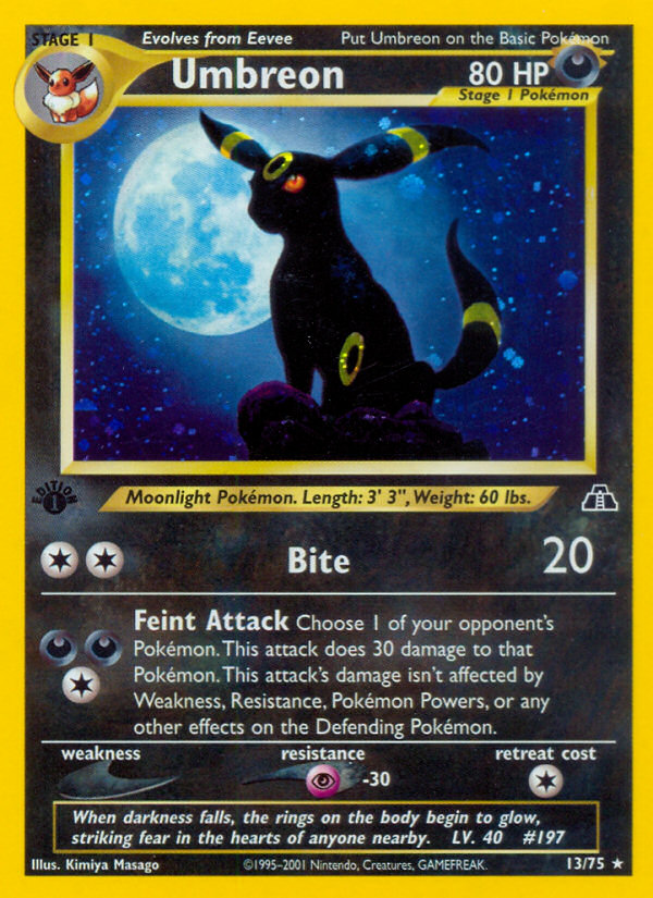 Umbreon (13/75) [Neo Discovery 1st Edition] | Deep Dive Games St. Marys