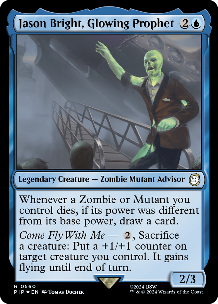 Jason Bright, Glowing Prophet (Surge Foil) [Fallout] | Deep Dive Games St. Marys