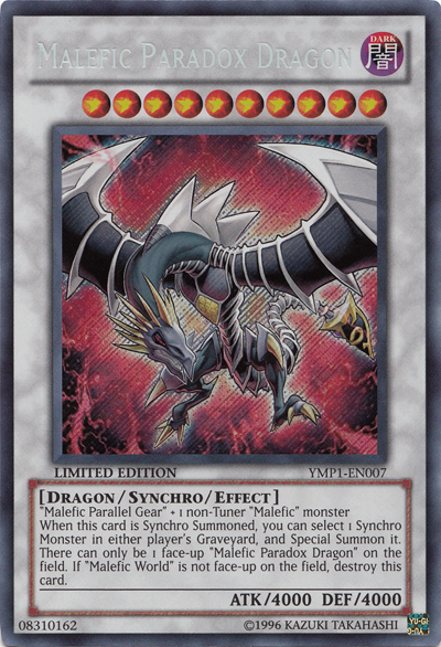 Malefic Paradox Dragon [YMP1-EN007] Secret Rare | Deep Dive Games St. Marys