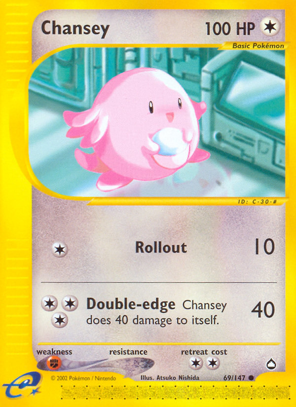 Chansey (69/147) [Aquapolis] | Deep Dive Games St. Marys