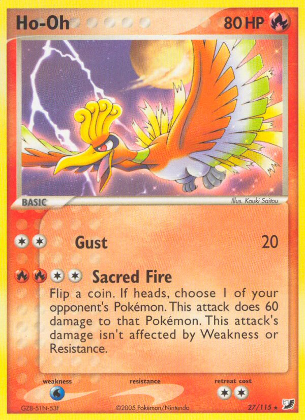 Ho-Oh (27/115) [EX: Unseen Forces] | Deep Dive Games St. Marys